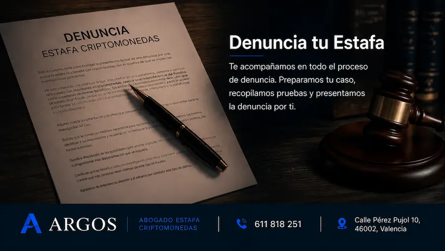 despacho abogados criptomonedas denuncia estafa