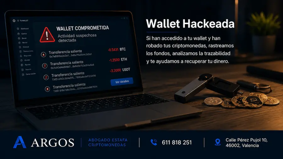 abogado criptomonedas para wallet hackeada