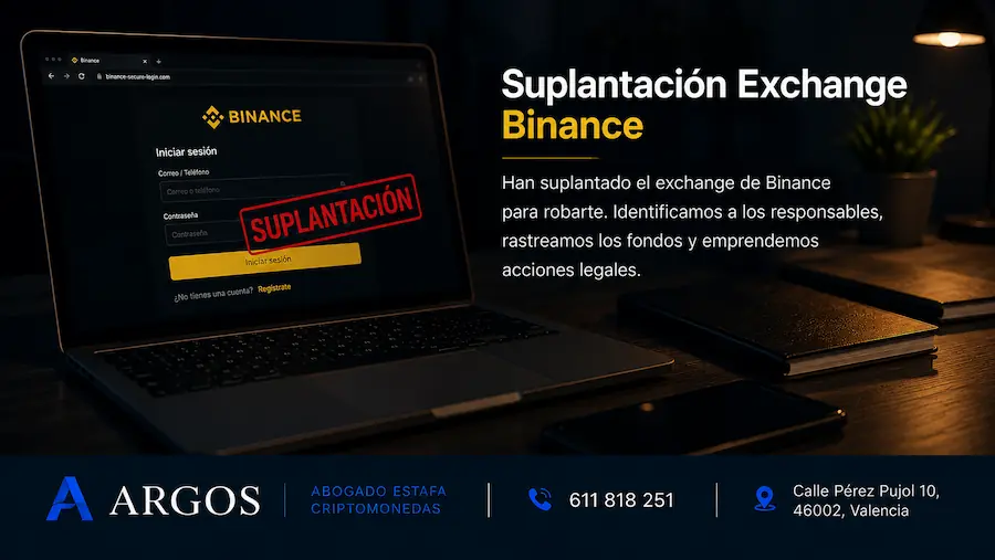abogado criptomonedas para estafa suplantación binance