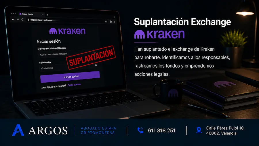 abogado para estafa suplantación kraken