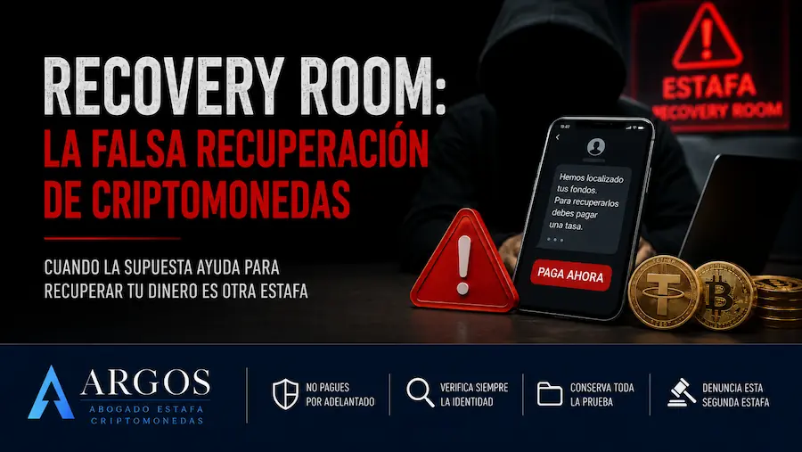 recovery room estafa criptomonedas