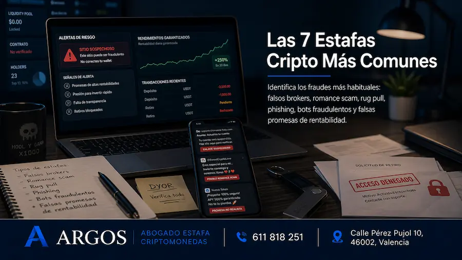 repasamos las 7 estafas cripto más comunes